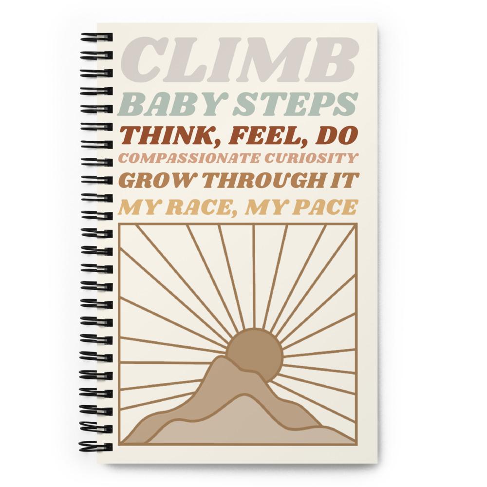 Climb spiral notebook