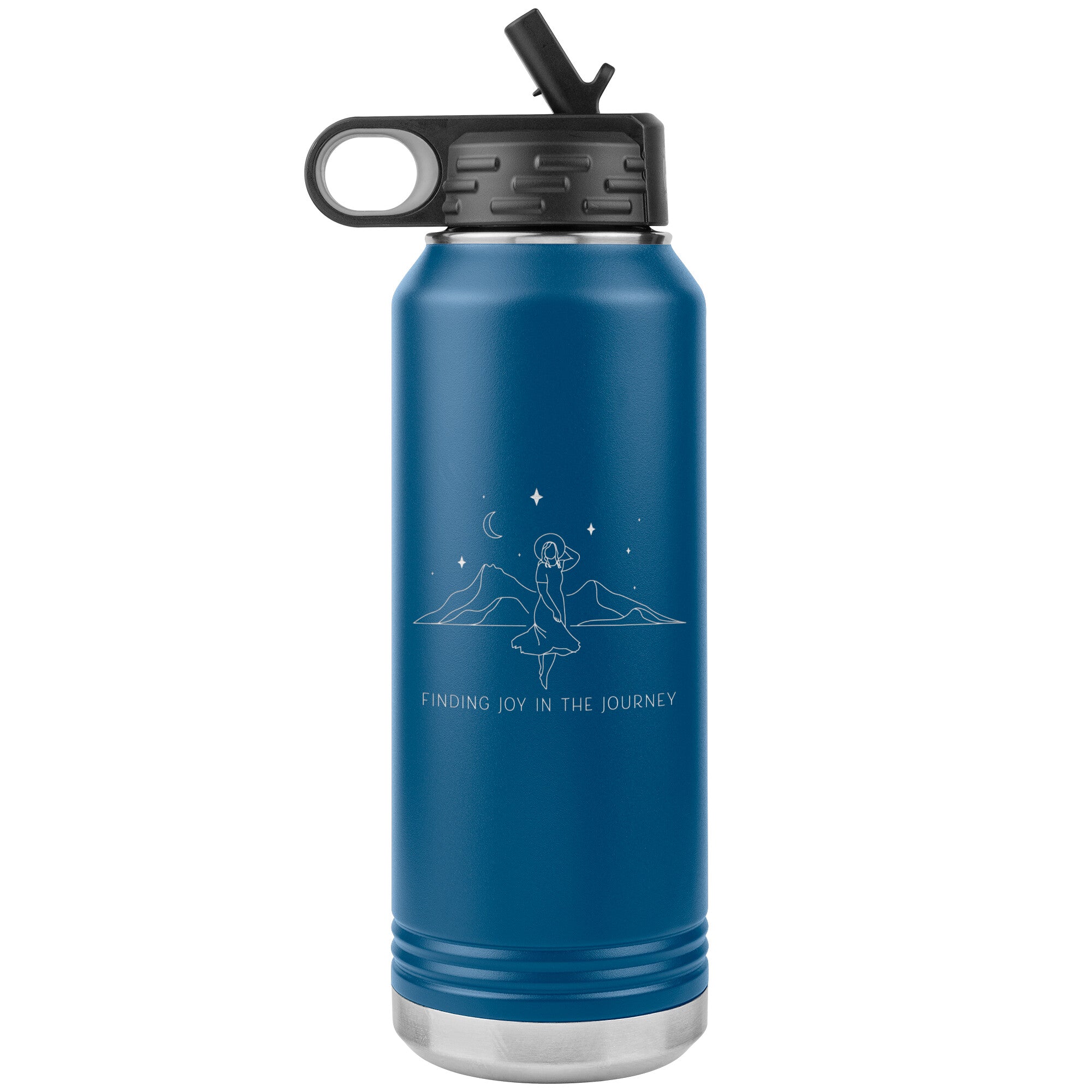 joy in the journey 32oz water bottle with straw