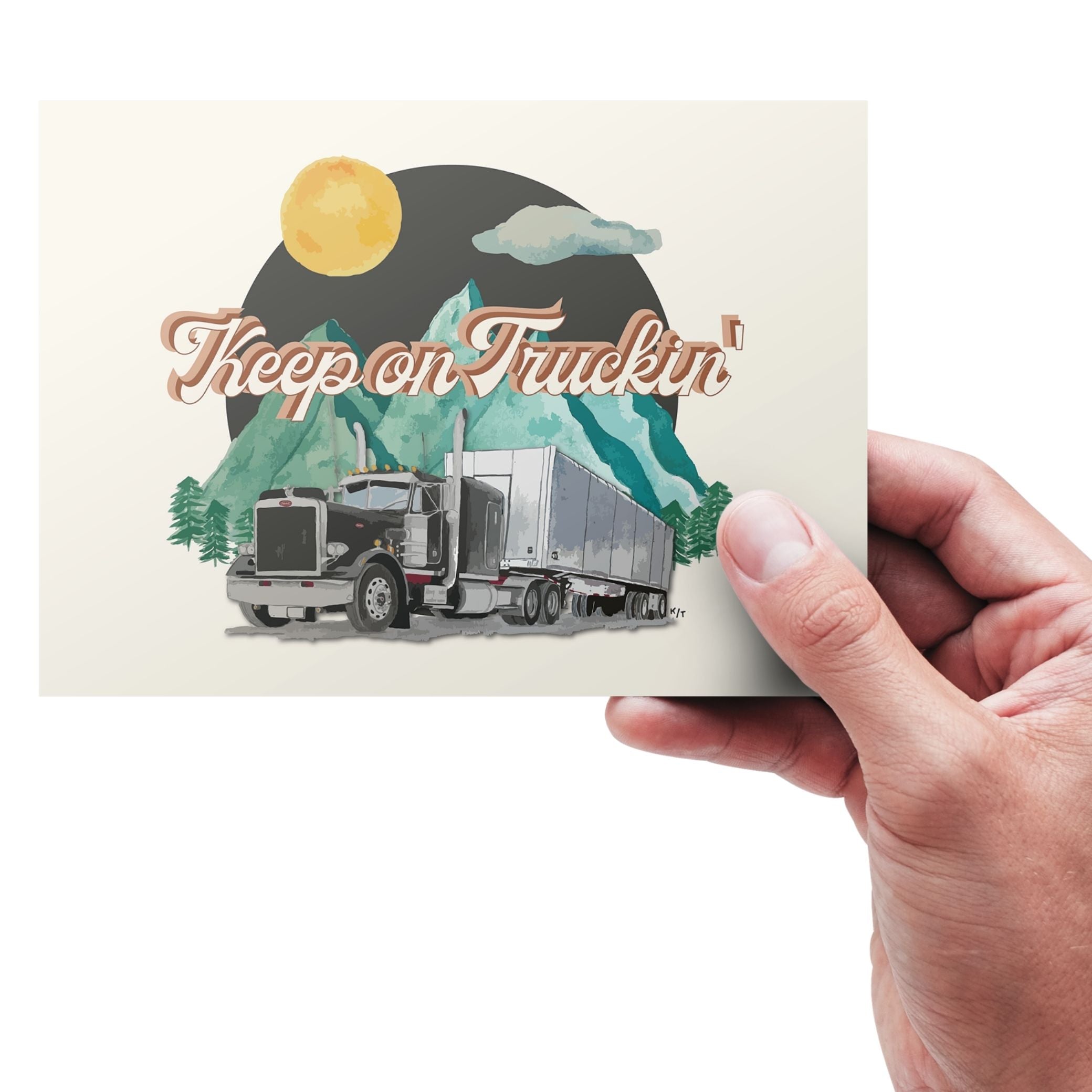 Keep on Truckin' Postcard
