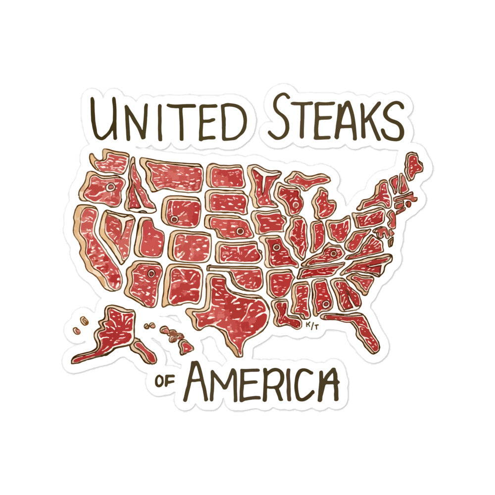 united steaks of america sticker