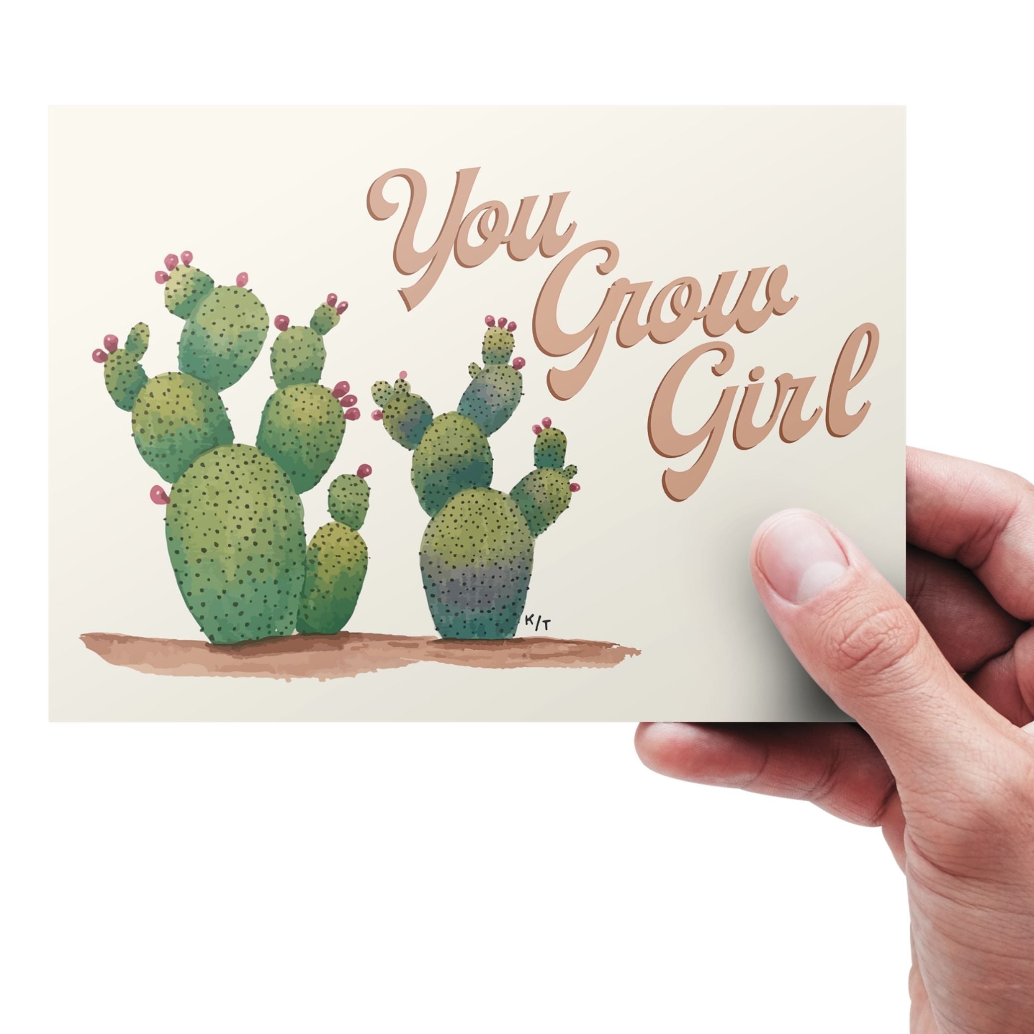 You Grow Girl Postcard